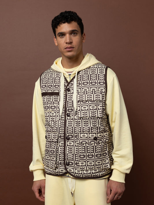 GARDENER'S VEST - FOLK FLORAL