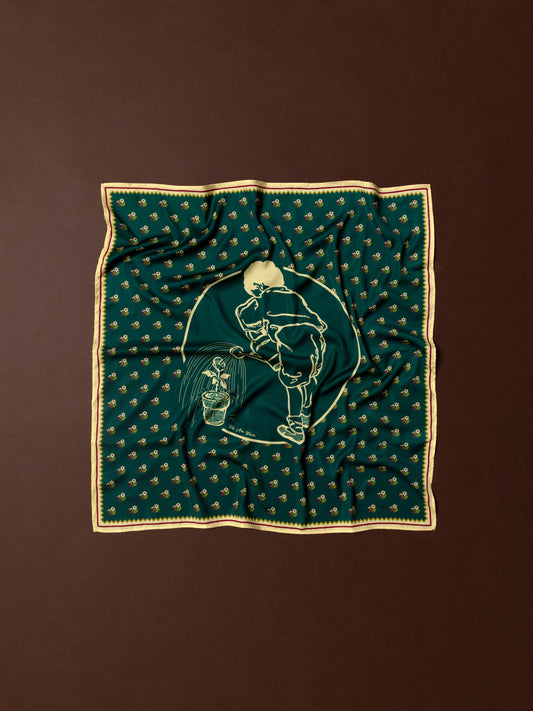BANDANA SCARF - LITTLE GARDENER GREEN