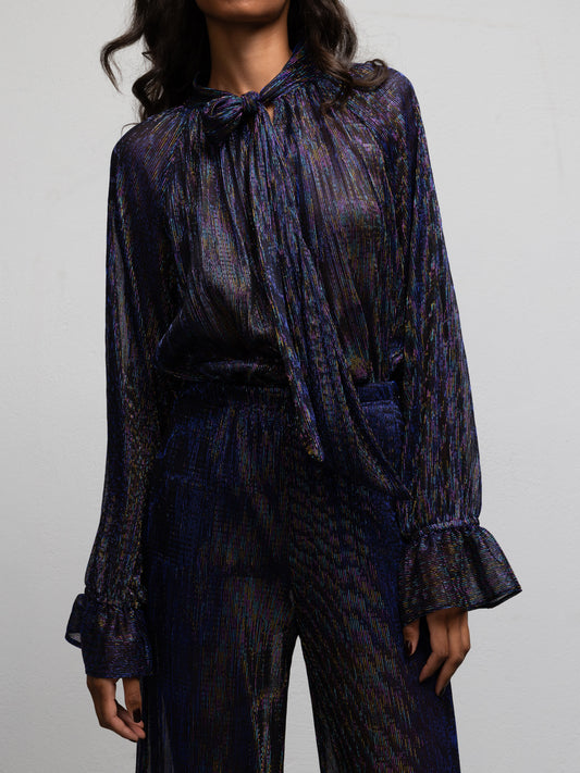 FRAN BLOUSE - IRIDESCENT PURPLE