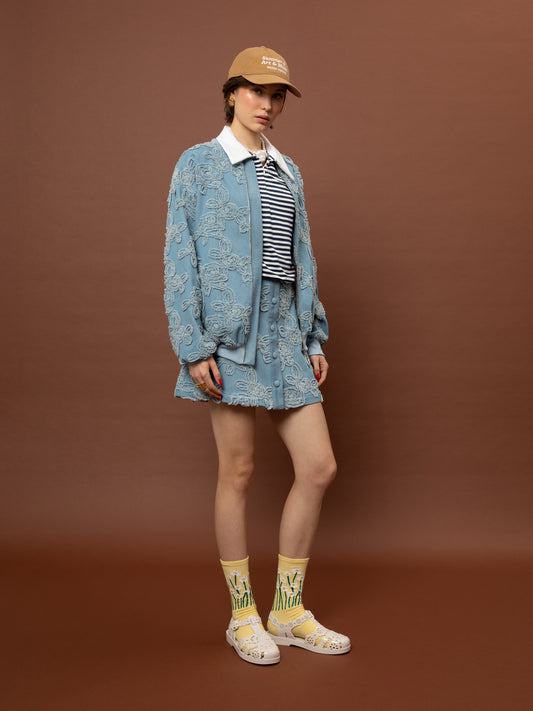 DENIM BOMBER JACKET