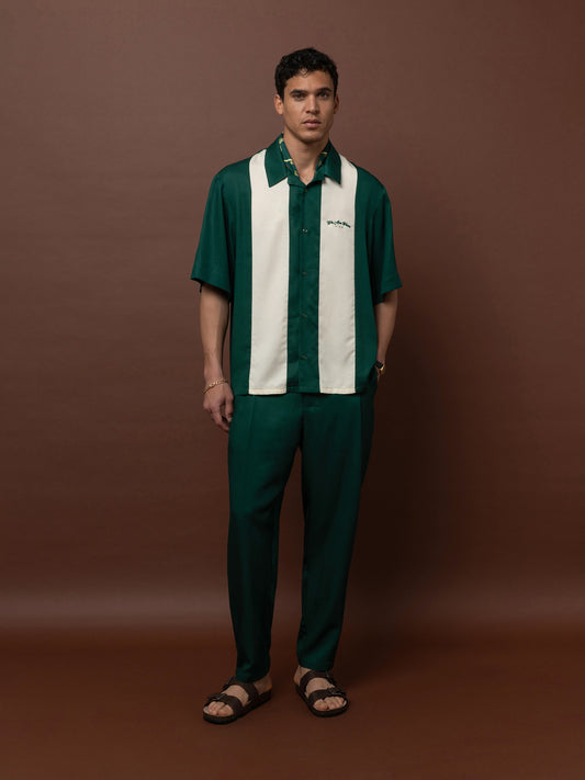 BOWLING SHIRT - FOREST GREEN