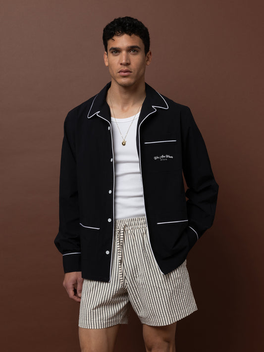 LONG SLEEVE SHIRT - BLACK