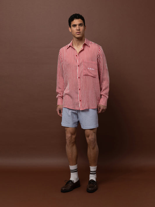 BOXER SHORTS - STRIPES BLUE