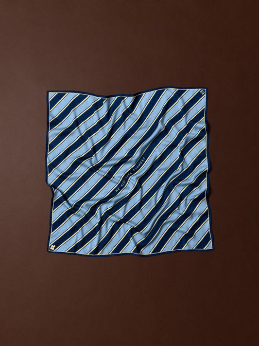 BANDANA SCARF - STRIPES BLUE