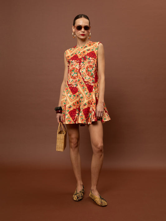 FLARED FUTTER PLAYSUIT - MPOUCHARA