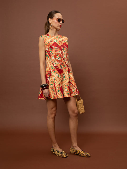 FLARED FUTTER PLAYSUIT - MPOUCHARA
