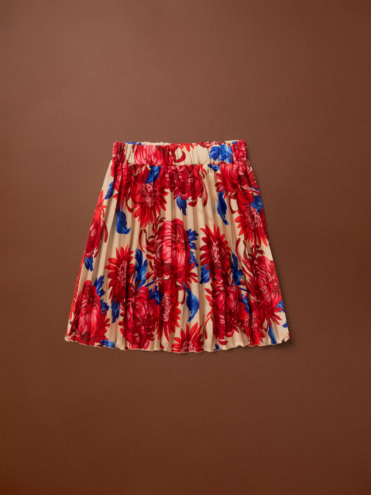 KIDS PLEATED SKIRT - CHRYSANTHEMA BEIGE
