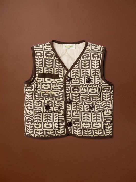 KIDS VEST - FOLK FLORAL
