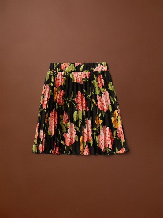 KIDS PLEATED SKIRT - ORTANSIES BLACK
